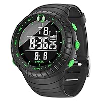 KXAITO Men's Watches Sport Outdoor Waterproof Military Watch Date Multi Function Tactical LED Face Alarm Stopwatch for Men 1237