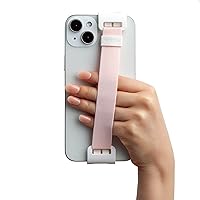 WiLLBee CLIPON Point for Smartphone (Device Size : 5.5~6.5 inch) Universal Hand Strap Finger Grip Holder (Pink)
