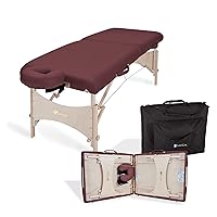 Portable Massage Table HARMONY DX – Foldable Physiotherapy/Treatment/Stretching Table, Eco-Friendly Design, Hard Maple, Superior Comfort incl. Face Cradle & Carry Case (30