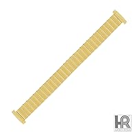 Hadley Roma LB6331Y 10-14mm Gold Tone Ribbed Link Expansion Ladies Watch Band