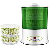 Automatic Bean Sprout Machine, Large-Capacity Food-Grade PP Material Making Germination Kit DIY Homemade Bean Sprout Machine