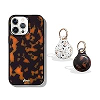 Sonix Brown Tort Case for iPhone 13 Pro + Cases for AirTags (Brown Tort, Confetti)