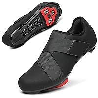 Unisex Cycling Shoes Compatible with Peloton Bike with Single Hook & Loop Strap and Delta Cleats Included Perfect for Indoor Road Riding Bike Shoes for Men Women