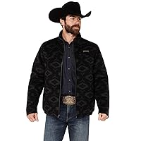 Men's Black Concealed Carry Wooly Jacket