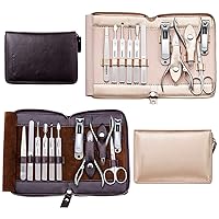 Manicure Set, FAMILIFE Nail Clippers Set Professional Manicure Kit 11 in 1 Stainless Steel and Manicure Kit 11 in 1 Gift Set for Women and Men Nail Kit Manicure and Pedicure Set Gift Box