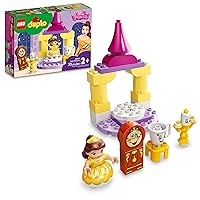 DUPLO Disney Princess Belle's Ballroom Castle 10960, Beauty and The Beast Building Toy with Princess Belle Mini Doll, Disney Pretend Play Set for Toddlers, Girls and Boys 2 Plus Years Old