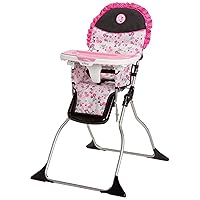 Disney Baby Minnie Mouse Simple Fold Plus High Chair with 3-Position Tray, Garden Delight