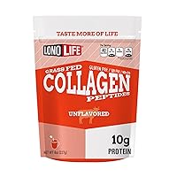 LonoLife - Unflavored Collagen Peptides with 10g Protein, Paleo and Keto Friendly, 8-Ounce Bulk Container - Packaging May Vary