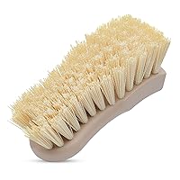 Nanoskin 6-Inch Heavy-Duty Professional Interior & Upholstery Cleaning Brush for Car Care - Durable Polypropylene Bristles for Auto Detailing, Grime Removal | Ergonomic Design for Hard-to-Reach Areas