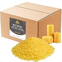 Beeswax Pellets 20lb, Waxcanpy Yellow Beeswax for Candle Making, Organic Beeswax Pellets for DIY Lipstick, Hand Creams, Furniture Polish, Lotions and Soap Making Supplies