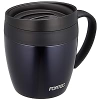 Wahei Freiz Fortec House RH-1289 Mug, With Lid, Heat Retention, Cold Retention, Office Mug, 9.5 fl oz (280 ml), Navy