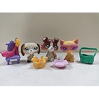3pcs/Lot Set Littlest Pet Shop LPS Cat Kitty Dachshund Dog Collie Dog Coker Spaniel Children Doll Collection Figure Toys lps Gift Girl Kids with Accessories