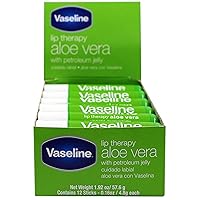 Vaseline Lip w/o Backer Card Aloe - 12 pack box