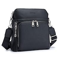 Crossbody Bag for Women,Lightweight Medium Crossbody Purse Soft Leather Women's Shoulder Handbags with Tassel