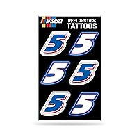 Rico Industries NASCAR Kyle Larson Vertical Tattoo Peel & Stick Temporary Tattoos - Eye Black - Game Day Approved!