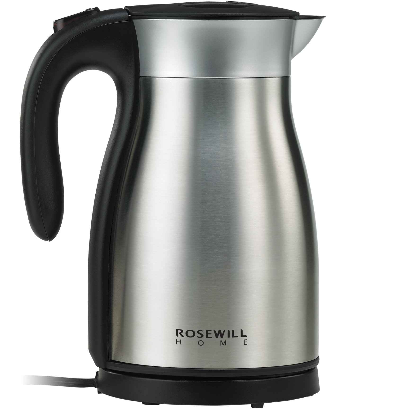 Rosewill 1.7 L Electric Kettle, Double Wall Vacuum Insulated, Stainless Steel Thermal Pot, Keep Cool or Hot Up to 6 Hours, Fast Rapid Boiling, RHKT...