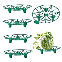 Melon 5Pcs Heavy Duty Plant Melon Supports Cages 7.68 Inch Reusable Watermelon Trellis for Cantaloupe, Pumpkins, Strawberries Garden Supplies