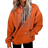 Orange Hoodie, Red Hoodie Womens Fall Fashion 2023 Oversized Sweatshirt For Women Crewneck Sweatshirts Womens Tops Long Sleeve Shirts For Women Seraih Womens Batwing Sleeve Knit (Orange,XXL)
