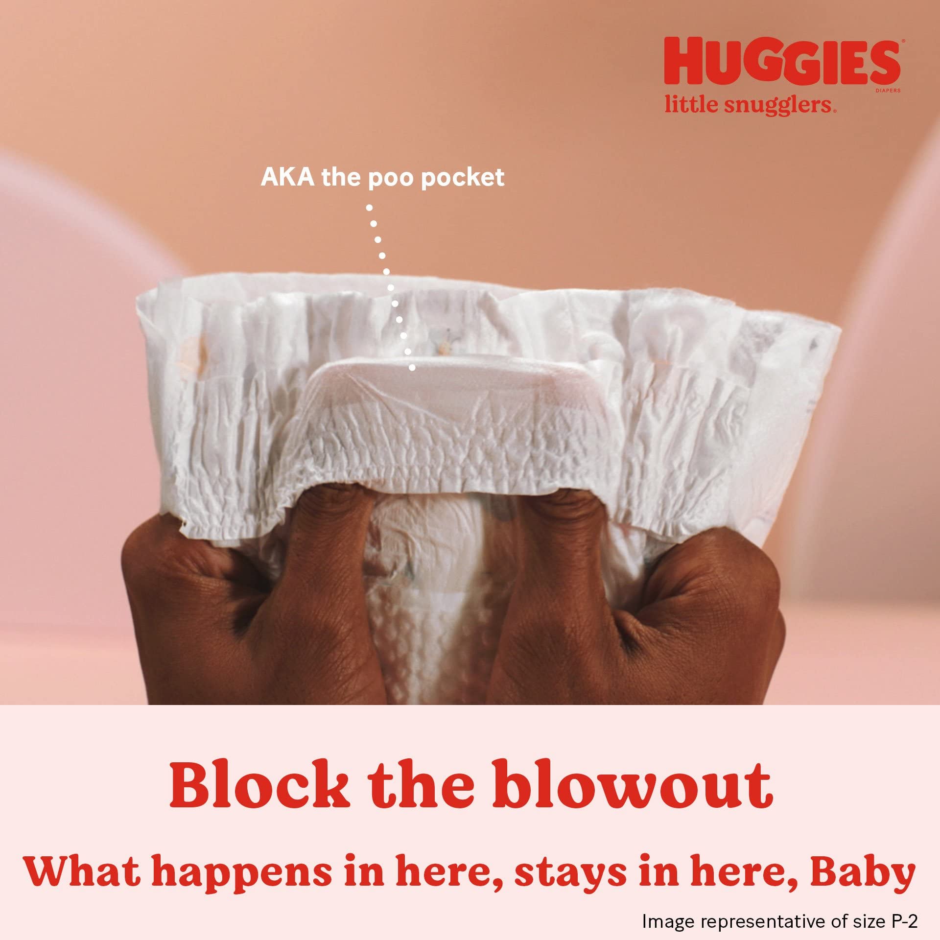Huggies Little Snugglers Baby Diapers, Size 1 (8-14 lbs), 84 Ct, Newborn Diapers