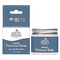 Earth Mama Organic Perineal Balm | Naturally Cooling Herbal Salve for Pregnancy and Postpartum Relief with Witch Hazel & Calendula, Feminine Care Essentials, Benzocaine & Butane Free, 2-Fluid Ounce