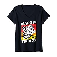Womens Nintendo Super Mario 3 Made In The 80's V-Neck T-Shirt
