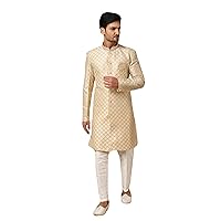 Indian Pakistani Party Semi Indo-Western Ethnic Men's Wedding Wear Sherwani for Groom