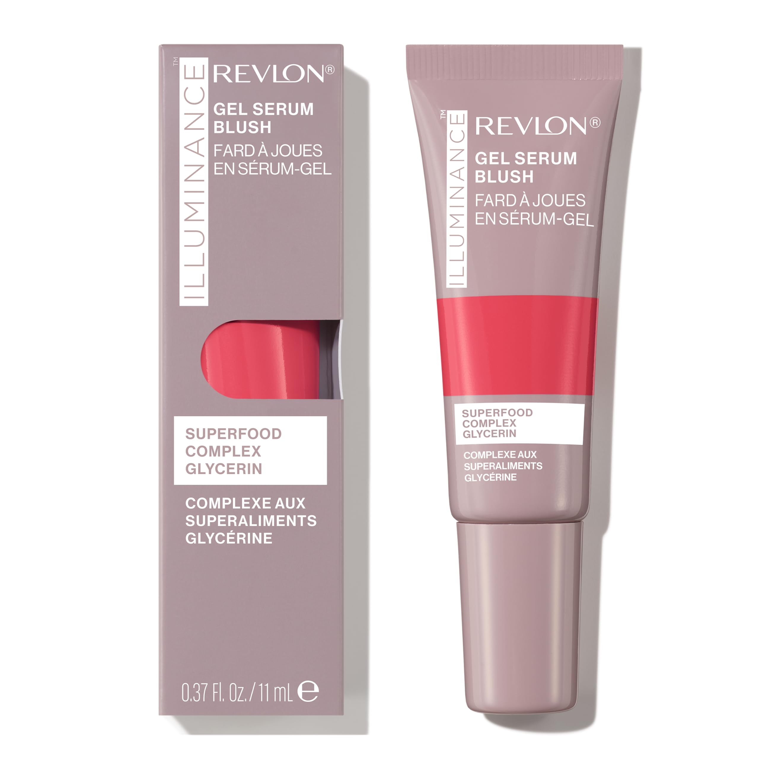 Revlon Illuminance Gel Serum Blush, Visibly Plump Cheeks, Dewy Finish and Hydrates All Day, 120 Striking Rose, 0.37 fl oz.