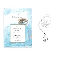 Smiling Wisdom - New - I See the Best of You Inspirational Touching Greeting Card and Eye Keepsake Gift Set - Show Appreciation to Daughter or Granddaughter (Vertical Rounds)