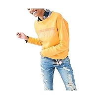 AEROPOSTALE Womens Love Drunk Sweatshirt, Yellow, Small