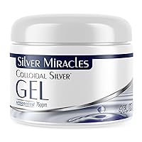 Colloidal Silver Gel - Nano Silver Gel Wound Care - Healing Ointment for Burns, Sunburns & Irritated Skin - 4 Oz Unscented