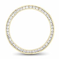 Ewatchparts 2.30CT CHANNEL DIAMOND BEZEL WATCH PART 14KY COMPATIBLE WITH ROLEX 34MM DATE, AIRKING