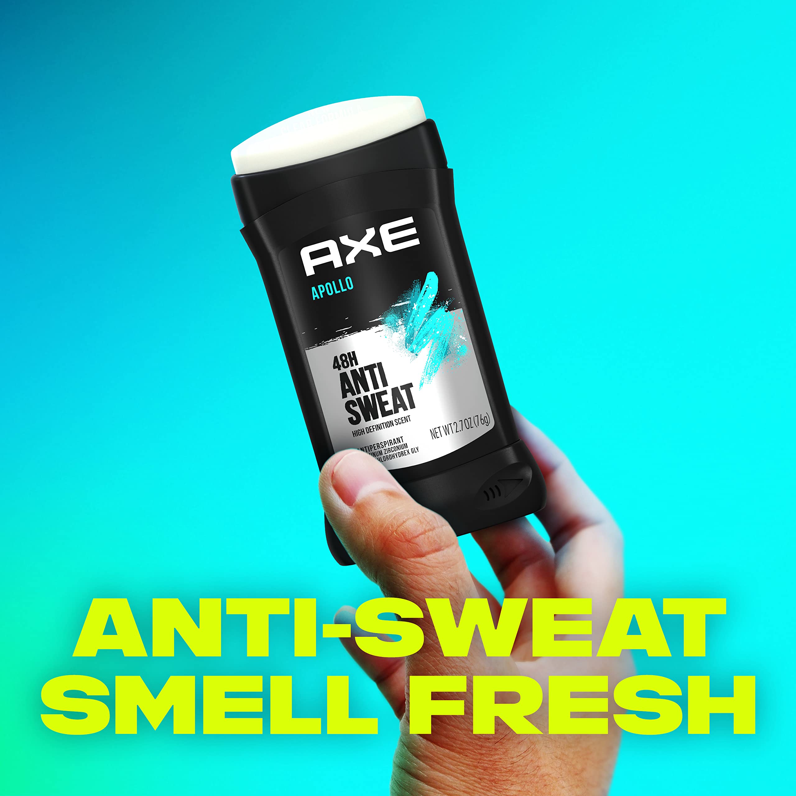 AXE Apollo Antiperspirant Deodorant Stick For Men Sage & Cedarwood 48 Hr Anti Sweat Mens Deodorant, 2.7 Ounce (Pack of 4)