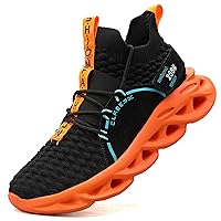 Mens High Top Fashion Sneakers Running Gym Sports Walkking Non Slip Shoes Breathable Stylish