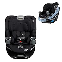 Emme 360 Car Seat: Rotating Car Seat 360, All-in-One Convertible, Car Seat 360 Rotation, Swivel Car Seat in Midnight Black