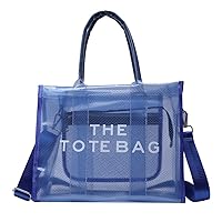 Clear Tote Bag for Women - Large PVC Transparent the Tote Bag See Through Shoulder Crossbody Bag Handbag