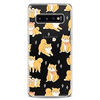 Case Compatible with Samsung S24 S23 S22 Plus S21 FE Ultra S20+ S10 Note 20 S10e S9 Corgi Cute Kawaii Feminine Girls Design Print Teen Clear Dogs Flexible Silicone Slim fit Cute Awesome Women