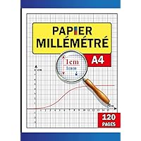 Papier Millimétré A4: Cahier de papier millimétré pour les architectes, les ingénieurs, les étudiants et les concepteurs | Feuilles en carrés de 1 mm et 2 mm (French Edition)