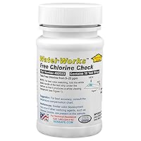 Industrial Test Systems WaterWorks 480023 Free Chlorine Test Strip, 5 Second Test Time, 0-25ppm Range (Pack of 50)
