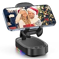 Phone Holder for Desk with RGB Bluetooth Speaker, Gifts for Mom Dad, Cell Phone Stand with 5 Colorful LED Modes Compatible with All Mobile Phones, Mother’s Day from Son/Daughter