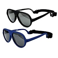 BIB-ON Top Flyer 2 Pack Straps – Infant's First Sunglasses for Ages 0-12 Months