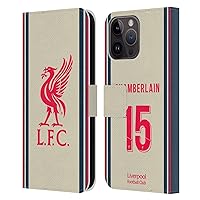 Head Case Designs Officially Licensed Liverpool Football Club Alex Oxlade - Chamberlain 2021/22 Players Away Kit 2nd Group Leather Book Wallet Case Cover Compatible with Apple iPhone 15 Pro Max