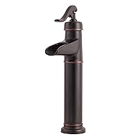 Pfister LFM40YP0Y LF-M40-YP0Y Ashfield Single Control Vessel Bathroom Faucet in Tuscan Bronze, 1.2gpm