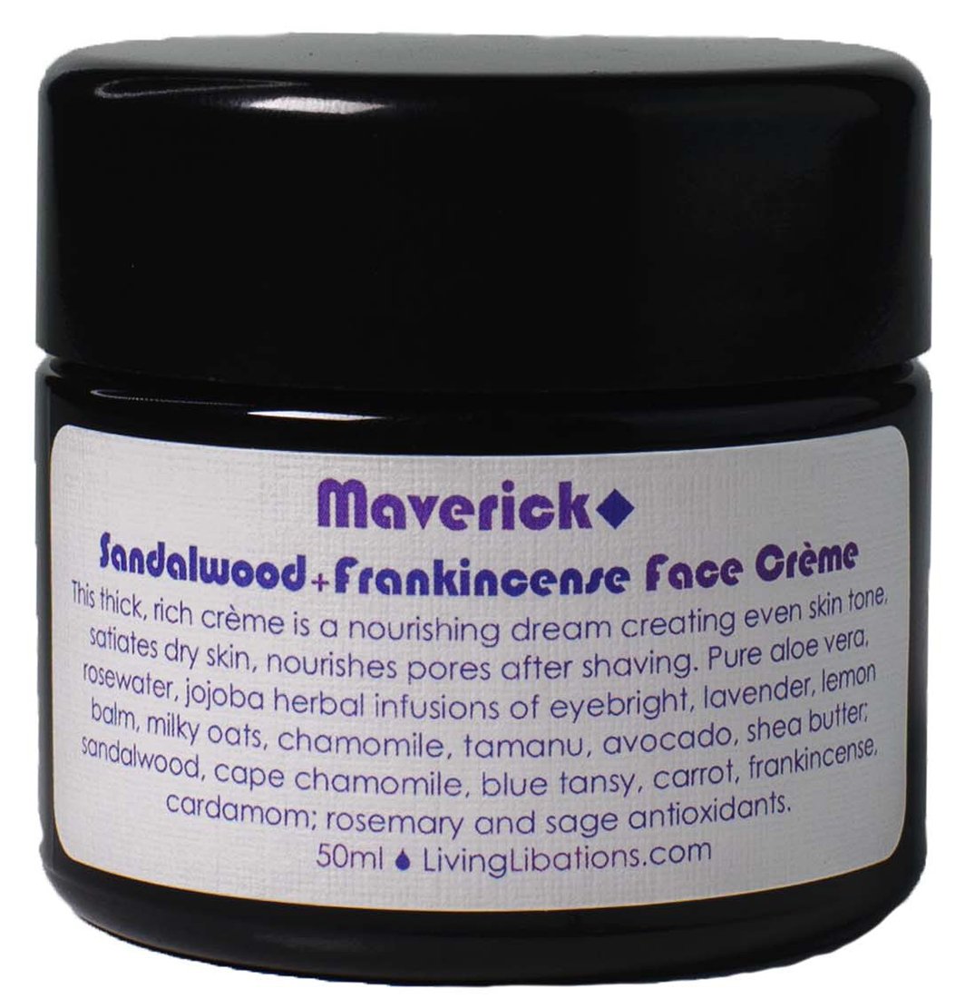 Living Libations - Organic / Wildcrafted Maverick Face Creme (1.7 oz / 50 ml)