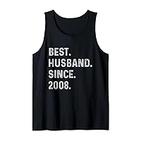 Mens 16th Year Wedding Anniversary Epic Best Husband Since 2008 Tank Top