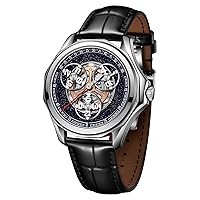 Luxury Brand Stars Wheel Mechanical Automatic Mens Watch Super Luminous Leather Waterproof Creative Sport Watches DK-J