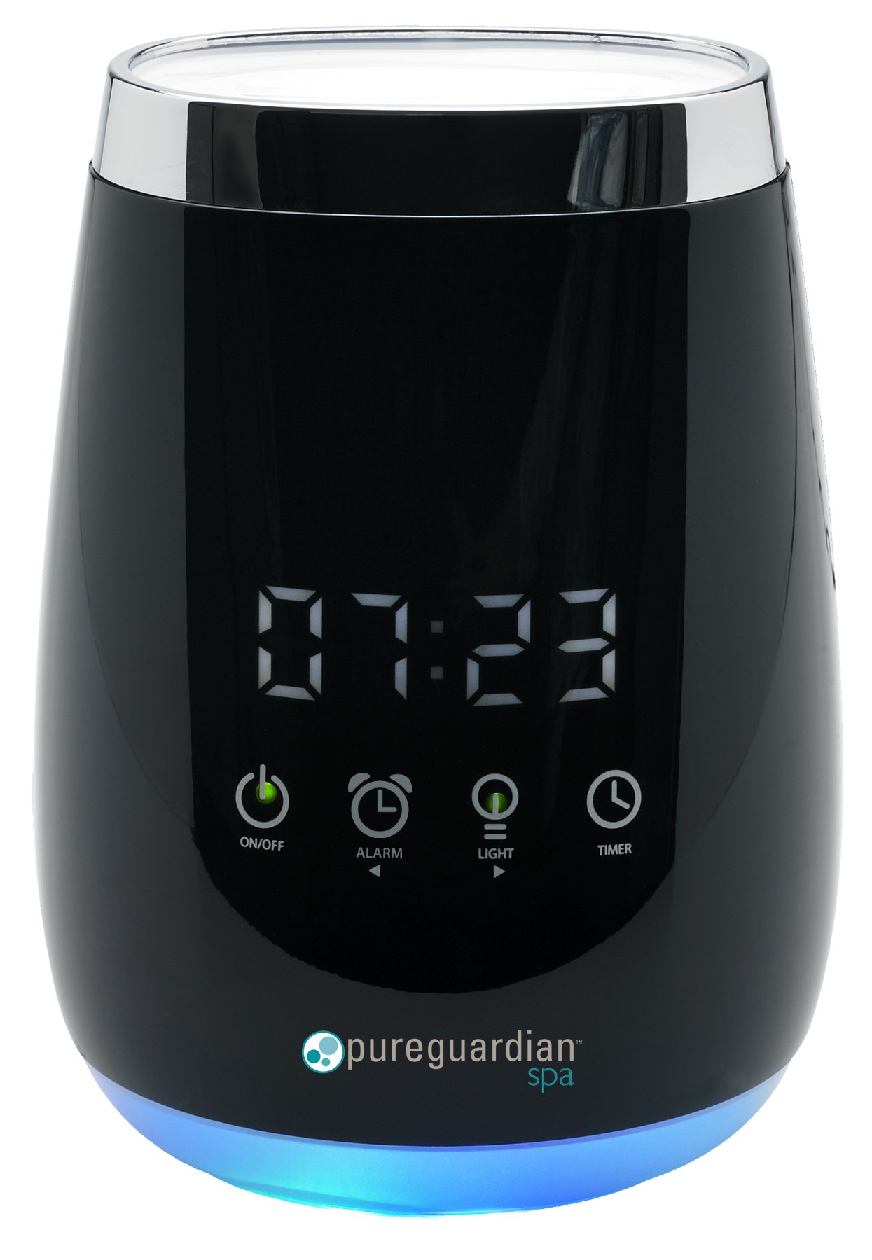PureGuardian Guardian Technologies Diffuser for Essential Oils, Ultrasonic, Cool Mist, Aromatherapy Creates Relaxing Environment, Optional Night light, Alarm Clock, Timer, Up to 5-8 hours, SPA260