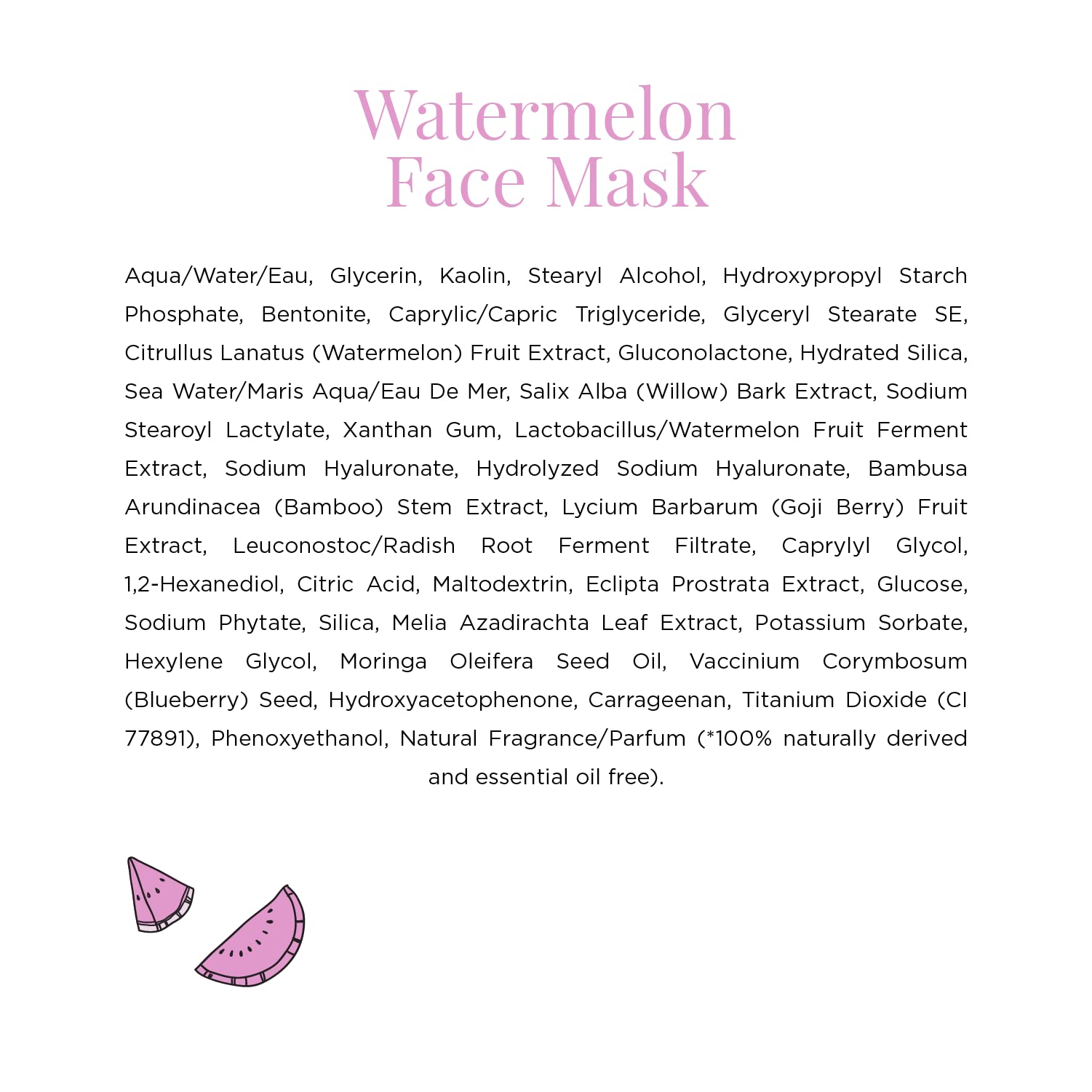Glow Recipe Watermelon Glow Hyaluronic Clay Pore-Tight Facial - Gentle Exfoliating Clay Face Mask with Hyaluronic Acid - Help Minimize the Appearance of Pores, Even Tone + Hydrate (60ml)