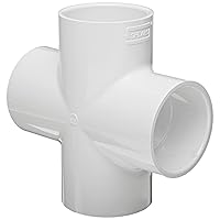 420 Series PVC Pipe Fitting, Cross, Schedule 40, 3