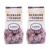 Hermann the German Hard Candy - Bavarian Imported - Pack of 2 (Blackberry)