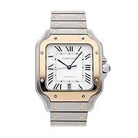 Cartier Santos Automatic Silver Dial Large Men's Watch W2SA0009